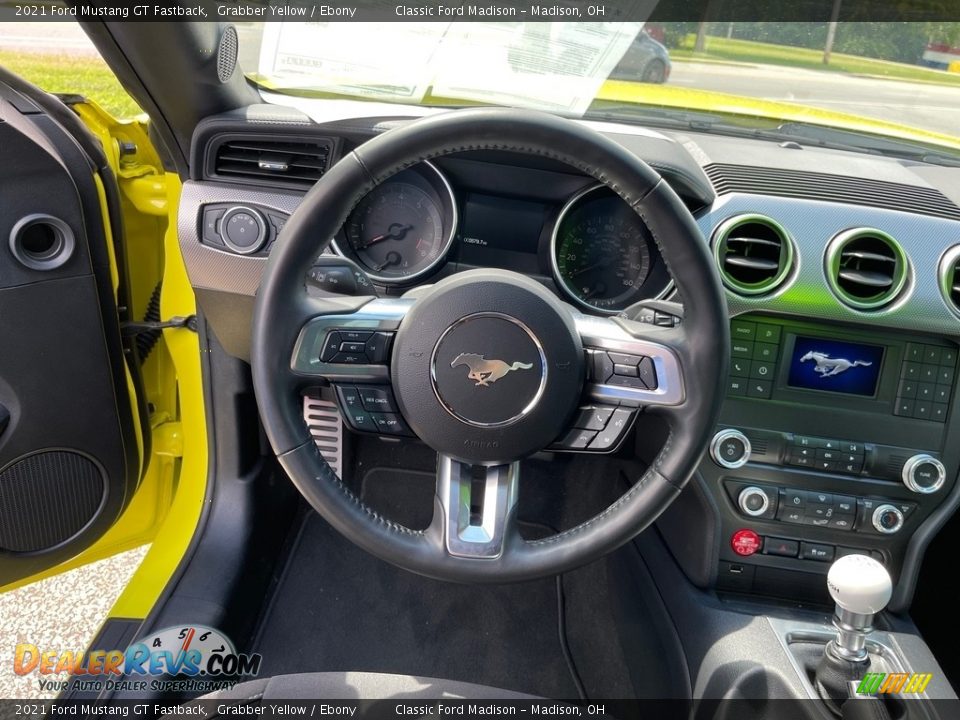 2021 Ford Mustang GT Fastback Grabber Yellow / Ebony Photo #11
