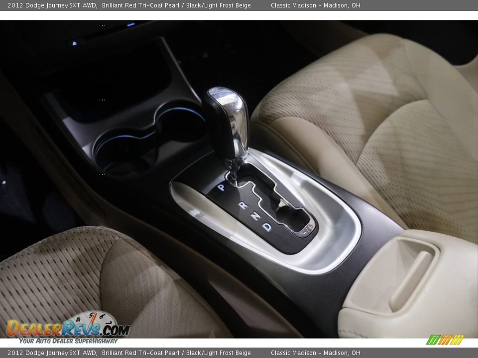 2012 Dodge Journey SXT AWD Brilliant Red Tri-Coat Pearl / Black/Light Frost Beige Photo #12