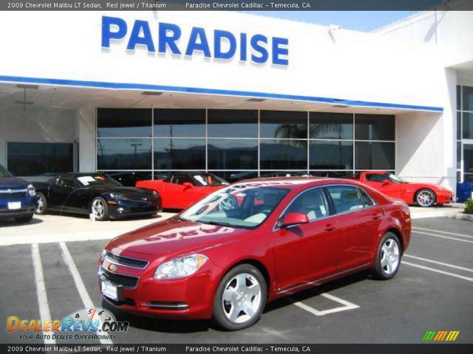 2009 Chevrolet Malibu LT Sedan Red Jewel / Titanium Photo #1