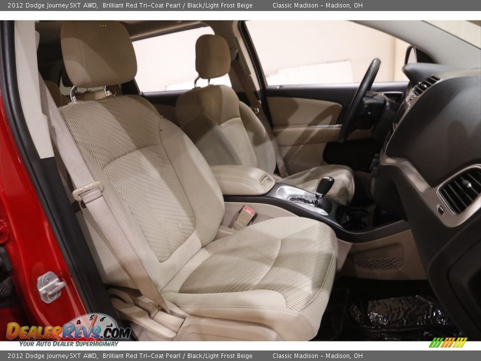 2012 Dodge Journey SXT AWD Brilliant Red Tri-Coat Pearl / Black/Light Frost Beige Photo #13