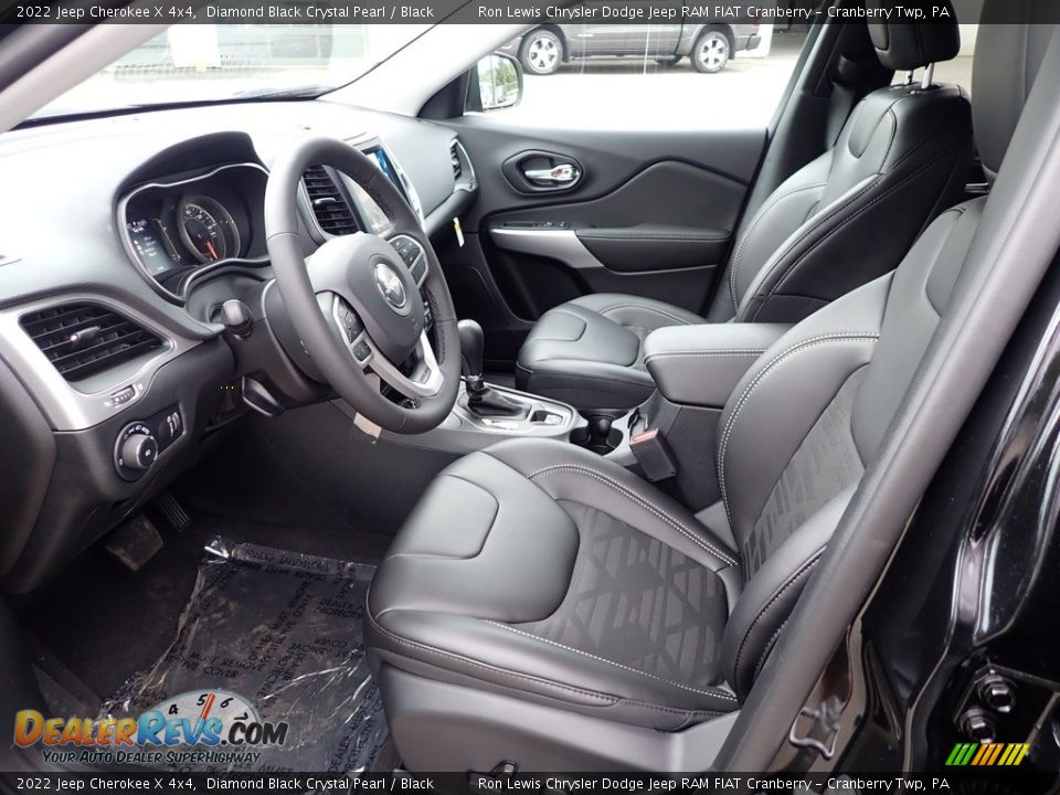 Black Interior - 2022 Jeep Cherokee X 4x4 Photo #14