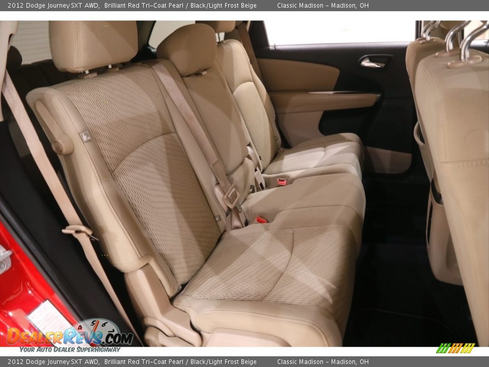 2012 Dodge Journey SXT AWD Brilliant Red Tri-Coat Pearl / Black/Light Frost Beige Photo #14