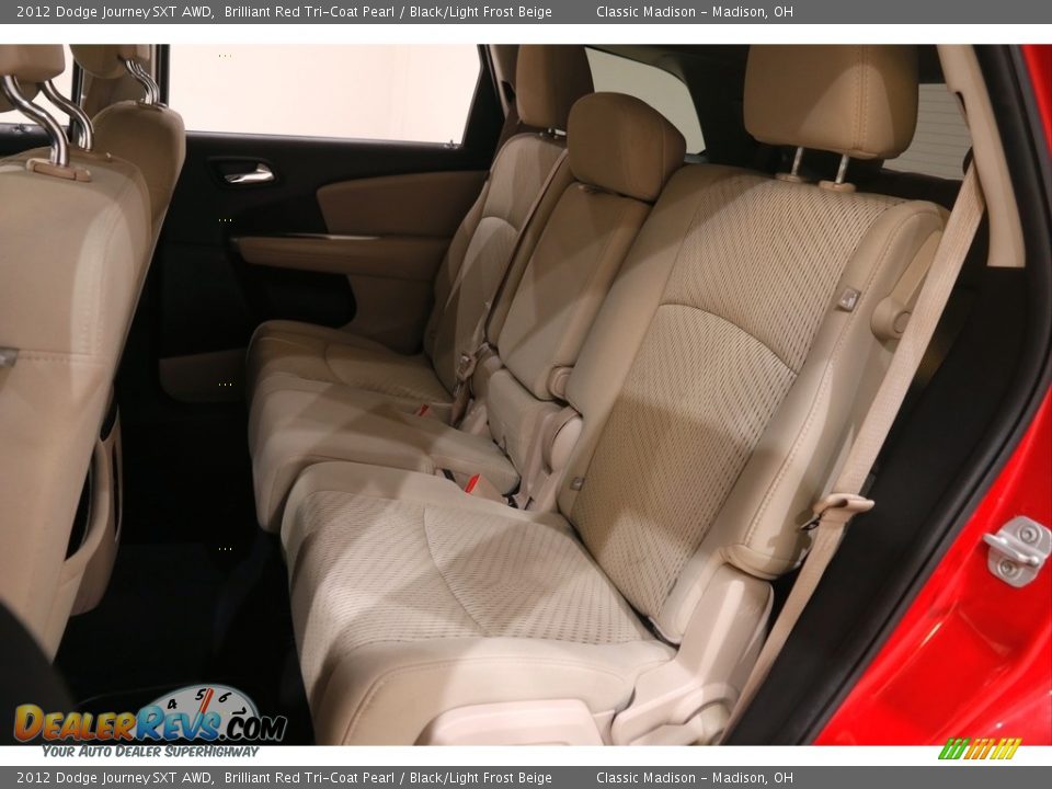 2012 Dodge Journey SXT AWD Brilliant Red Tri-Coat Pearl / Black/Light Frost Beige Photo #15