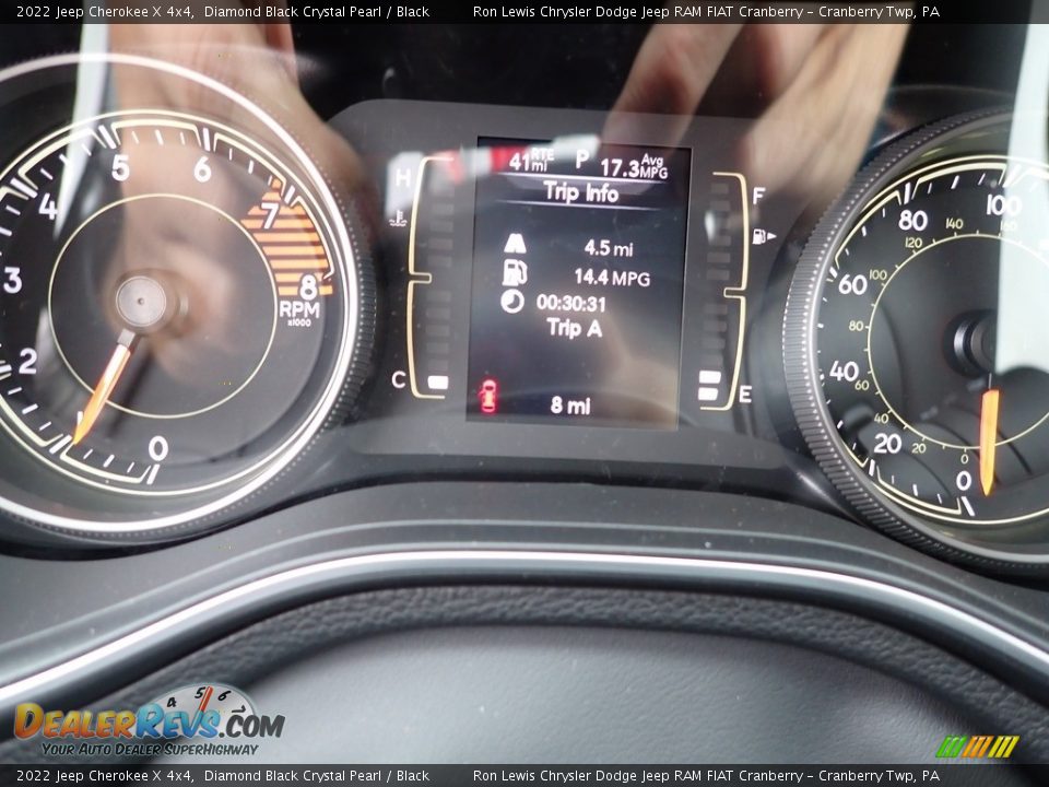 2022 Jeep Cherokee X 4x4 Gauges Photo #16