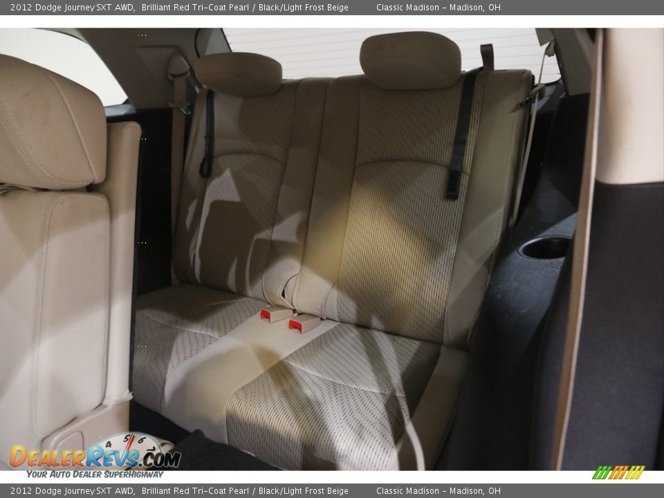 2012 Dodge Journey SXT AWD Brilliant Red Tri-Coat Pearl / Black/Light Frost Beige Photo #16