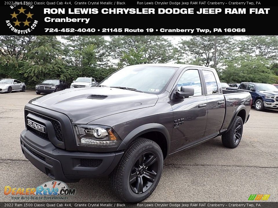 2022 Ram 1500 Classic Quad Cab 4x4 Granite Crystal Metallic / Black Photo #1