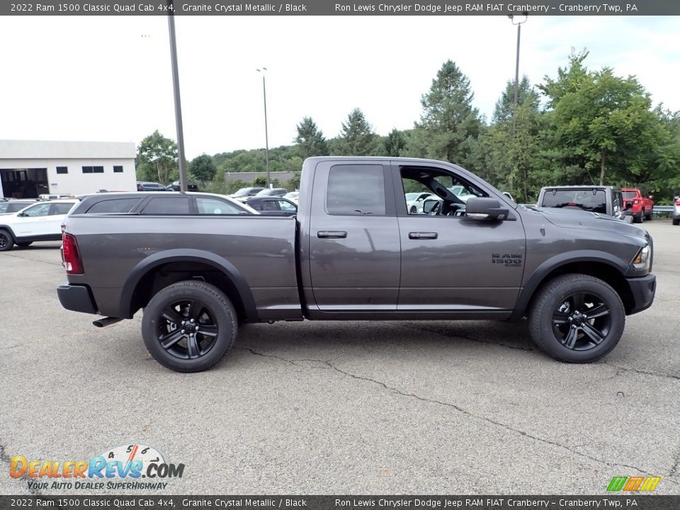 2022 Ram 1500 Classic Quad Cab 4x4 Granite Crystal Metallic / Black Photo #6