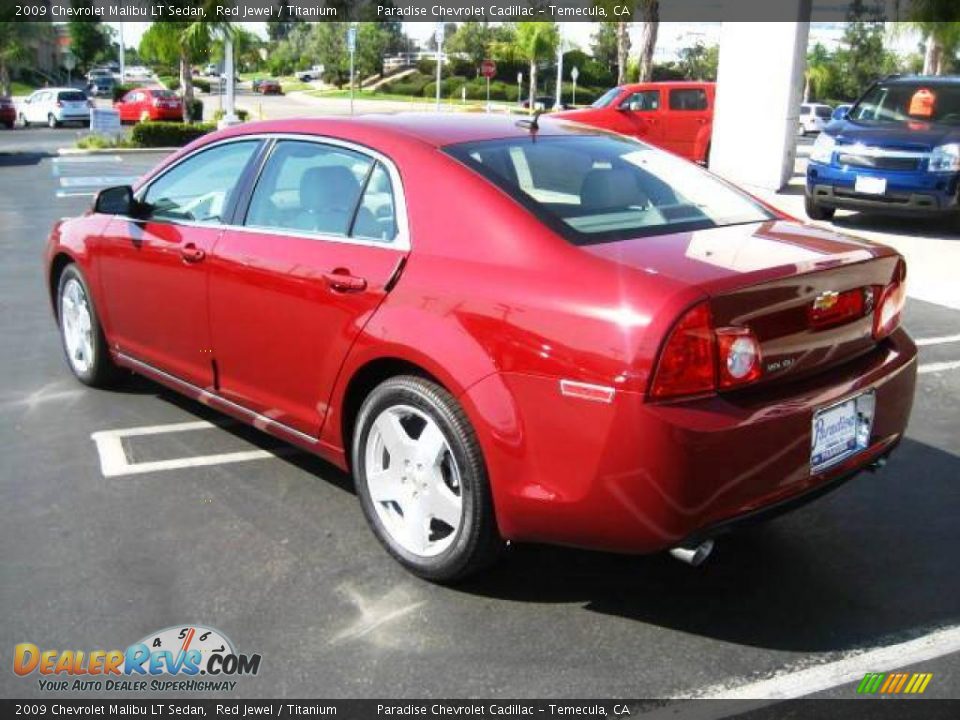 2009 Chevrolet Malibu LT Sedan Red Jewel / Titanium Photo #2