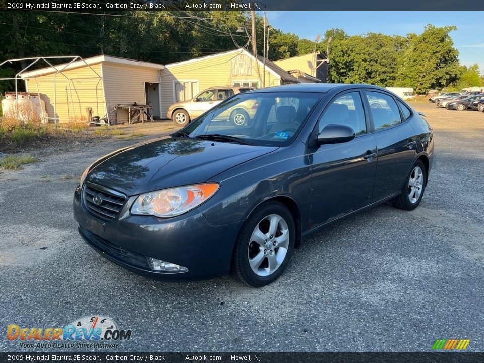 2009 Hyundai Elantra SE Sedan Carbon Gray / Black Photo #2