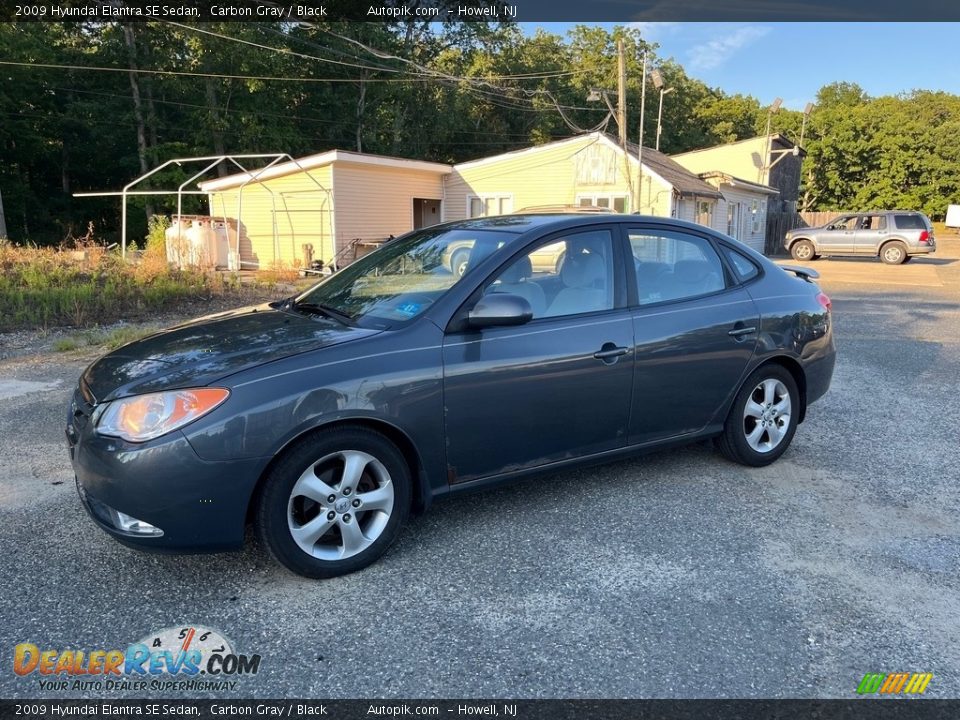 2009 Hyundai Elantra SE Sedan Carbon Gray / Black Photo #3