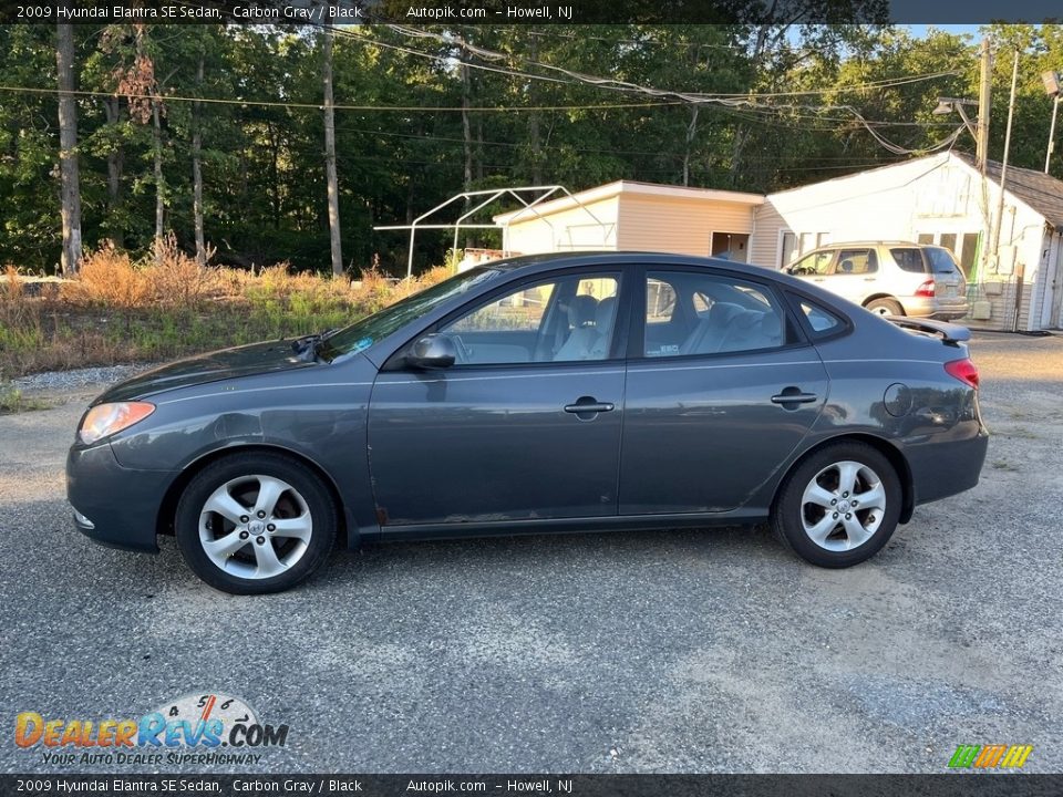 2009 Hyundai Elantra SE Sedan Carbon Gray / Black Photo #4