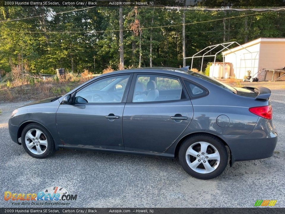 2009 Hyundai Elantra SE Sedan Carbon Gray / Black Photo #5