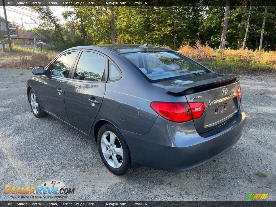 2009 Hyundai Elantra SE Sedan Carbon Gray / Black Photo #6