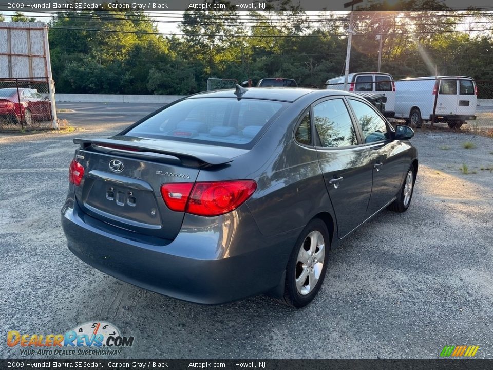 2009 Hyundai Elantra SE Sedan Carbon Gray / Black Photo #8