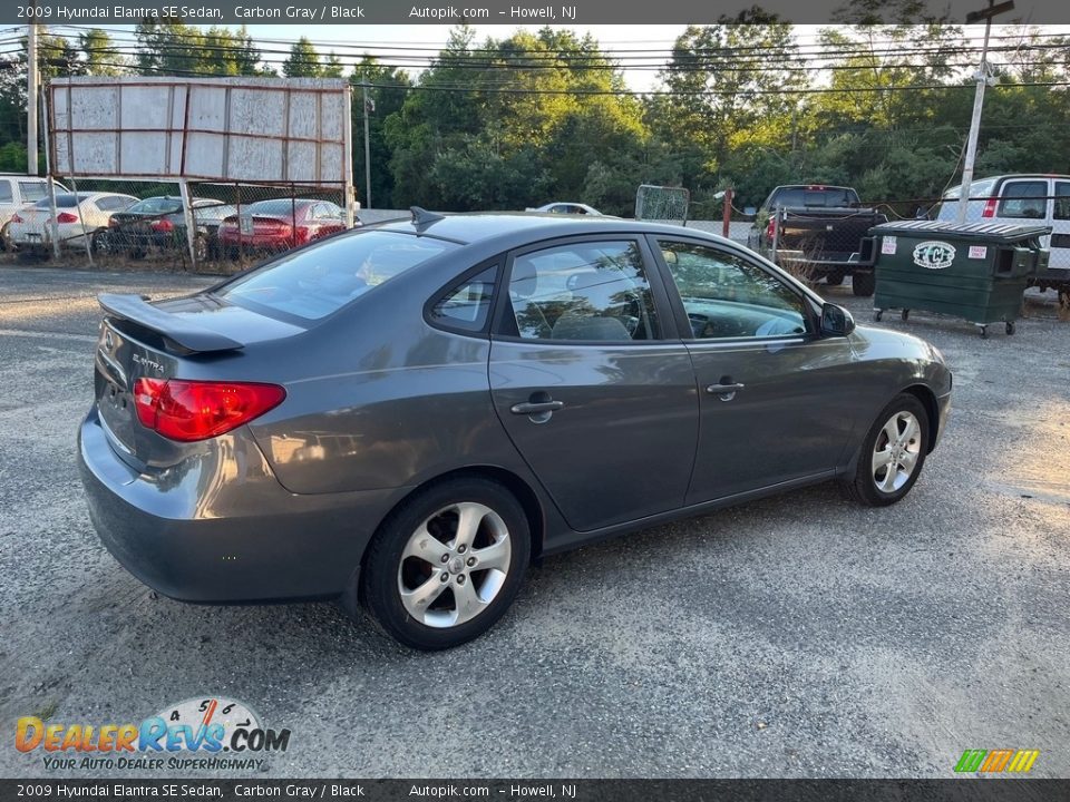 2009 Hyundai Elantra SE Sedan Carbon Gray / Black Photo #9