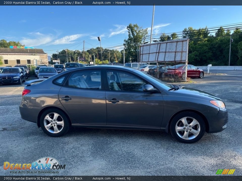 2009 Hyundai Elantra SE Sedan Carbon Gray / Black Photo #11