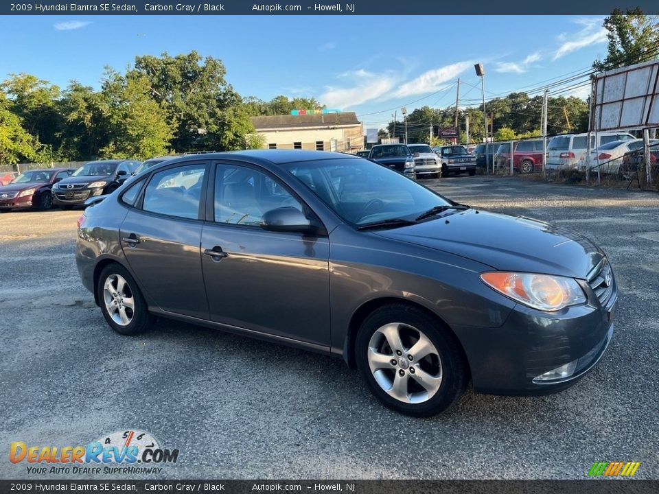 2009 Hyundai Elantra SE Sedan Carbon Gray / Black Photo #12