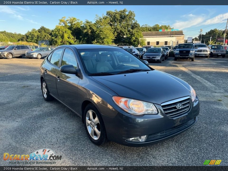 2009 Hyundai Elantra SE Sedan Carbon Gray / Black Photo #13