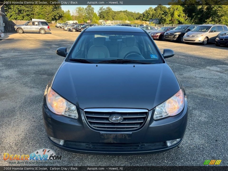 2009 Hyundai Elantra SE Sedan Carbon Gray / Black Photo #14