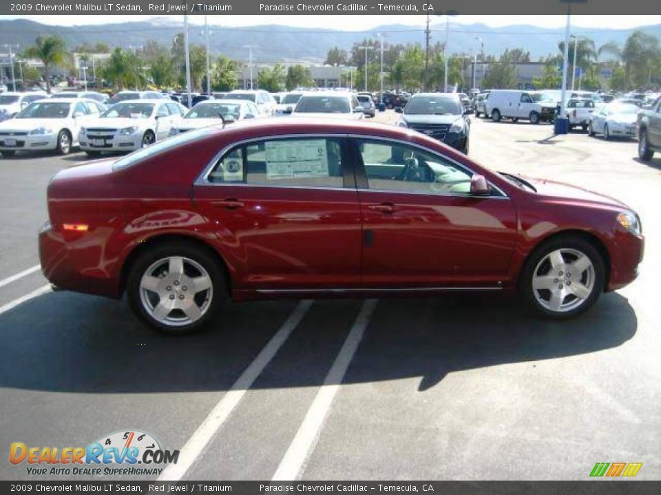 2009 Chevrolet Malibu LT Sedan Red Jewel / Titanium Photo #4
