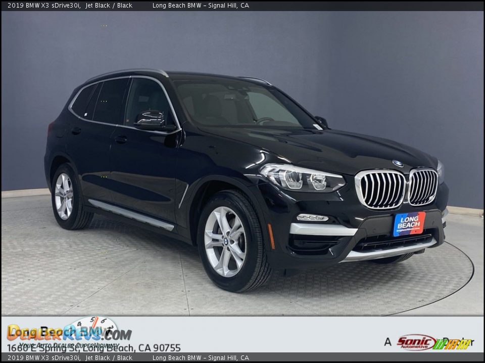 2019 BMW X3 sDrive30i Jet Black / Black Photo #1