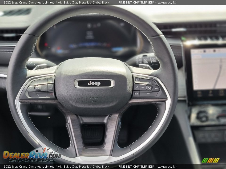 2022 Jeep Grand Cherokee L Limited 4x4 Baltic Gray Metallic / Global Black Photo #8