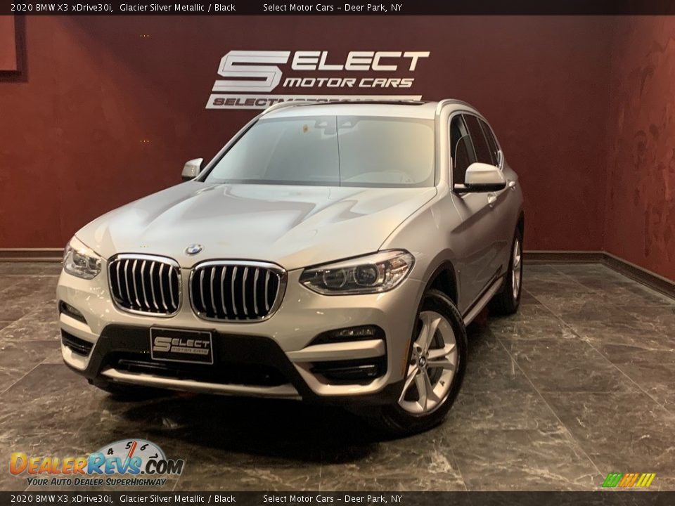 2020 BMW X3 xDrive30i Glacier Silver Metallic / Black Photo #1