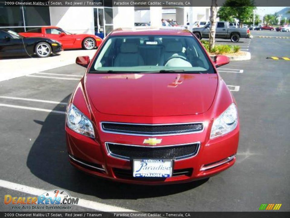 2009 Chevrolet Malibu LT Sedan Red Jewel / Titanium Photo #5