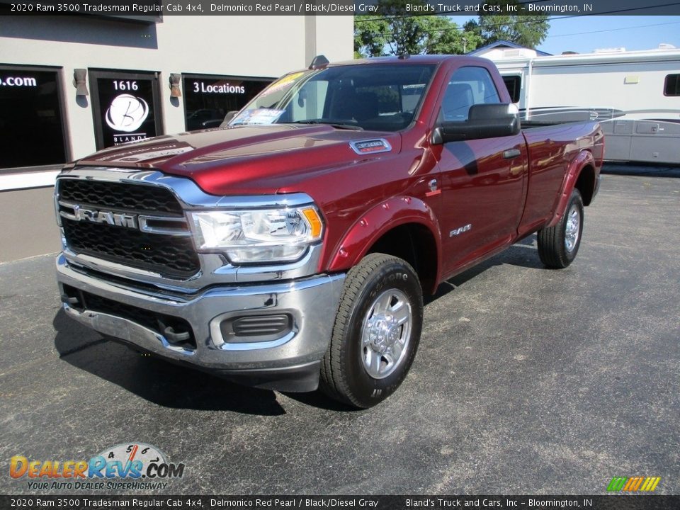 2020 Ram 3500 Tradesman Regular Cab 4x4 Delmonico Red Pearl / Black/Diesel Gray Photo #2