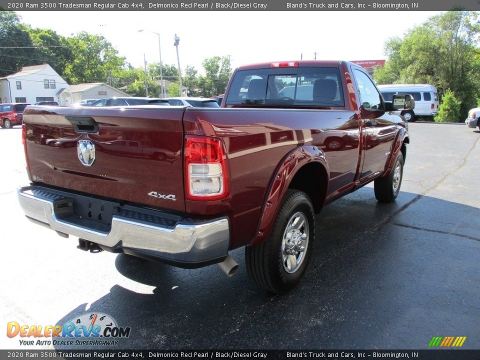 2020 Ram 3500 Tradesman Regular Cab 4x4 Delmonico Red Pearl / Black/Diesel Gray Photo #4