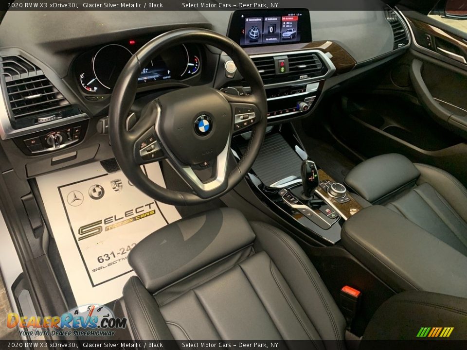 2020 BMW X3 xDrive30i Glacier Silver Metallic / Black Photo #9