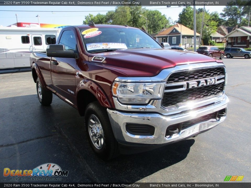 2020 Ram 3500 Tradesman Regular Cab 4x4 Delmonico Red Pearl / Black/Diesel Gray Photo #5