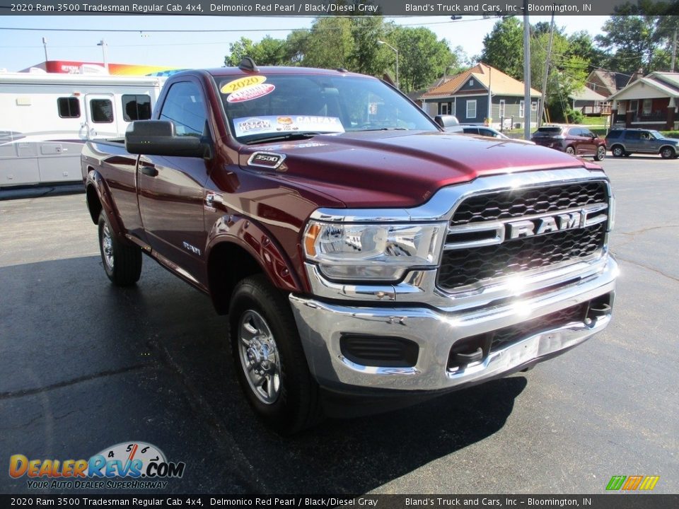 2020 Ram 3500 Tradesman Regular Cab 4x4 Delmonico Red Pearl / Black/Diesel Gray Photo #5