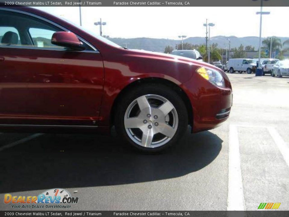 2009 Chevrolet Malibu LT Sedan Red Jewel / Titanium Photo #6