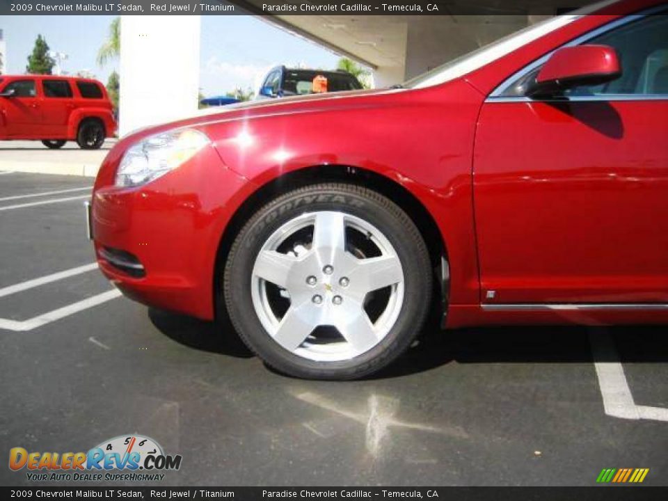 2009 Chevrolet Malibu LT Sedan Red Jewel / Titanium Photo #7