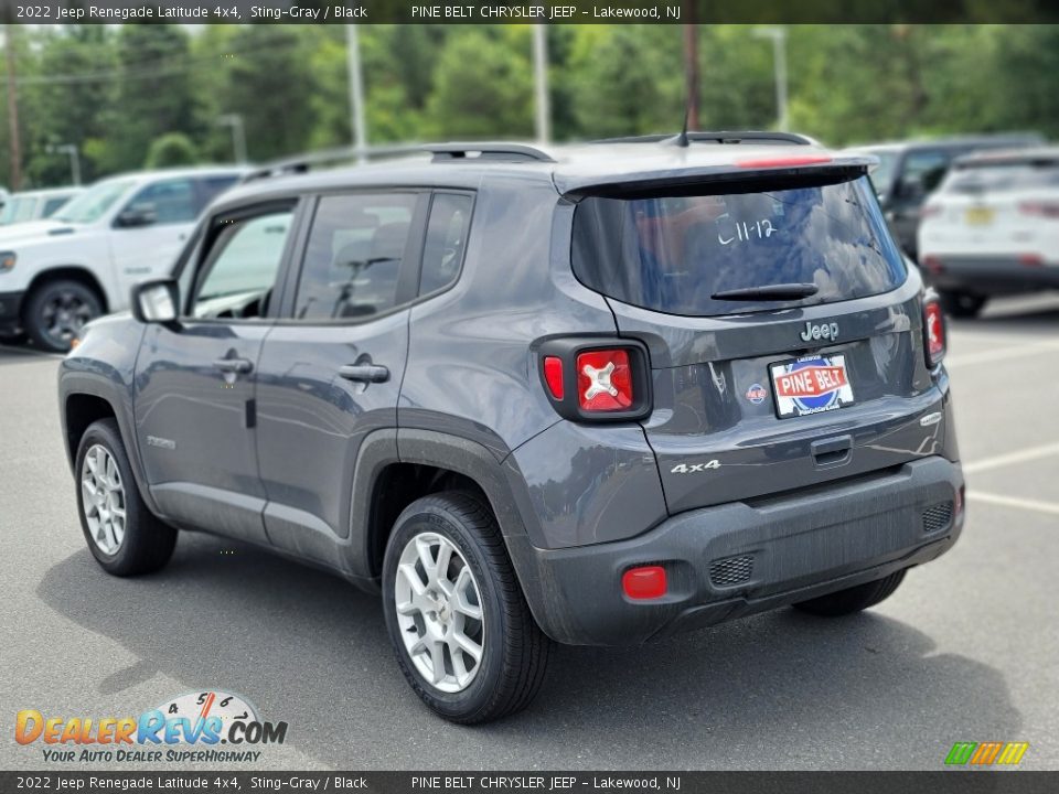 2022 Jeep Renegade Latitude 4x4 Sting-Gray / Black Photo #4