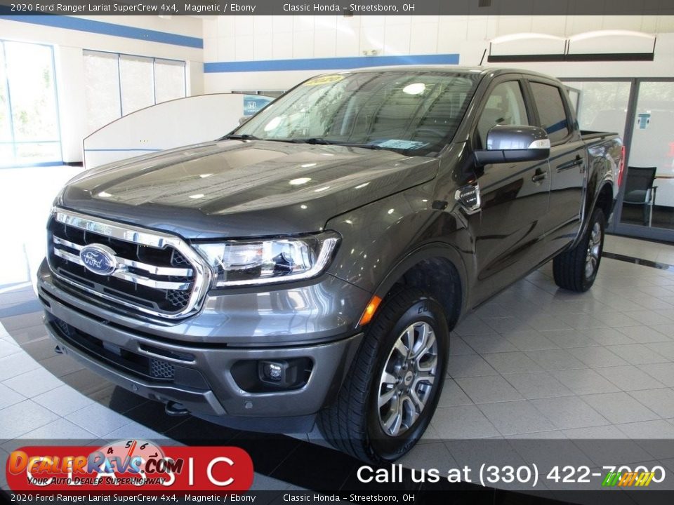 2020 Ford Ranger Lariat SuperCrew 4x4 Magnetic / Ebony Photo #1