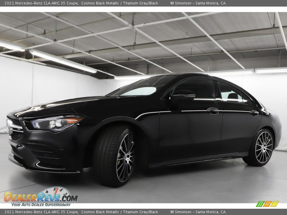 2021 Mercedes-Benz CLA AMG 35 Coupe Cosmos Black Metallic / Titanium Gray/Black Photo #14