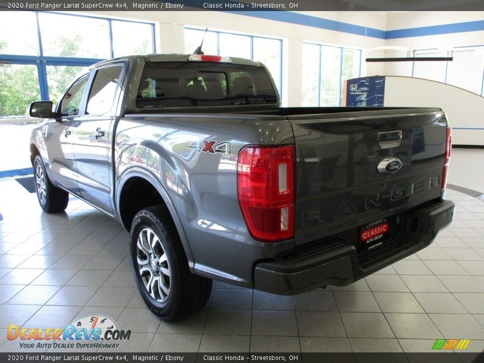 2020 Ford Ranger Lariat SuperCrew 4x4 Magnetic / Ebony Photo #10