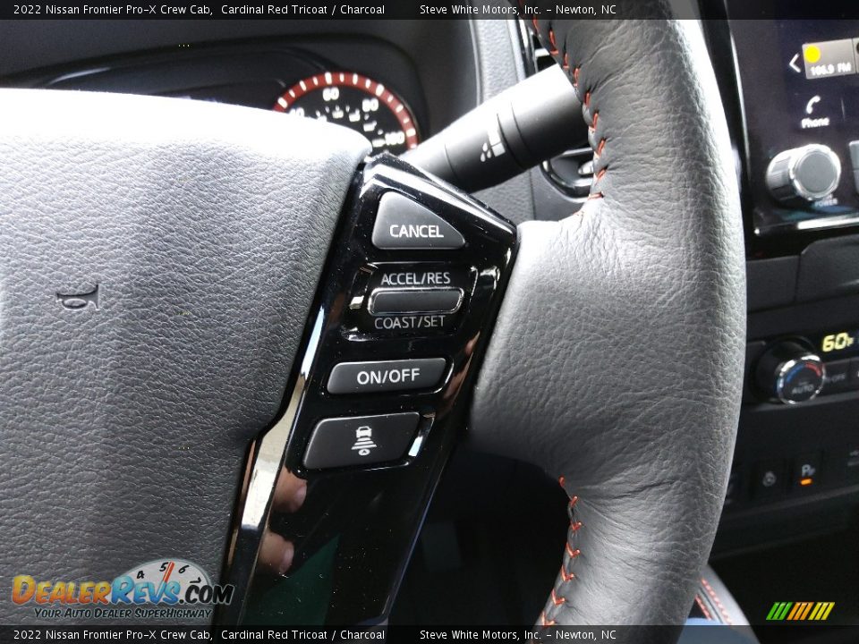 2022 Nissan Frontier Pro-X Crew Cab Steering Wheel Photo #20