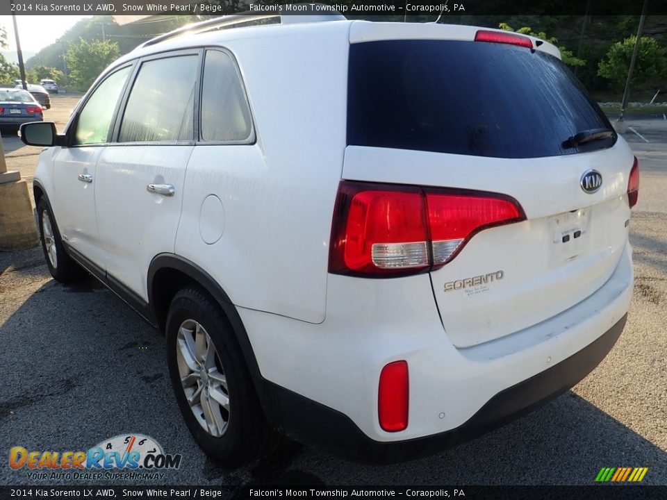 2014 Kia Sorento LX AWD Snow White Pearl / Beige Photo #2