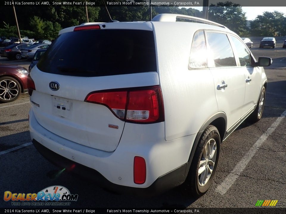 2014 Kia Sorento LX AWD Snow White Pearl / Beige Photo #3