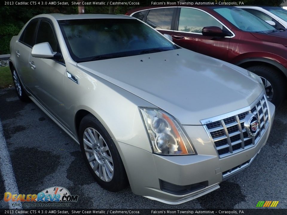 2013 Cadillac CTS 4 3.0 AWD Sedan Silver Coast Metallic / Cashmere/Cocoa Photo #4