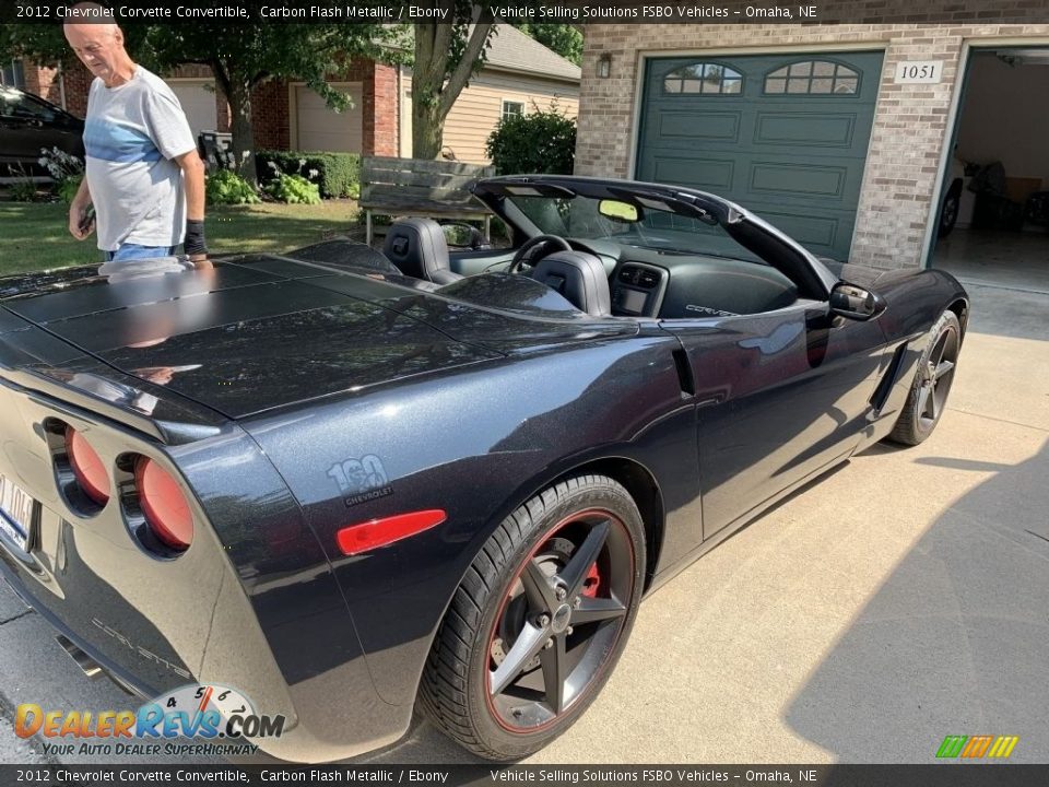 2012 Chevrolet Corvette Convertible Carbon Flash Metallic / Ebony Photo #3