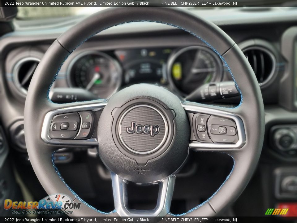 2022 Jeep Wrangler Unlimited Rubicon 4XE Hybrid Steering Wheel Photo #8