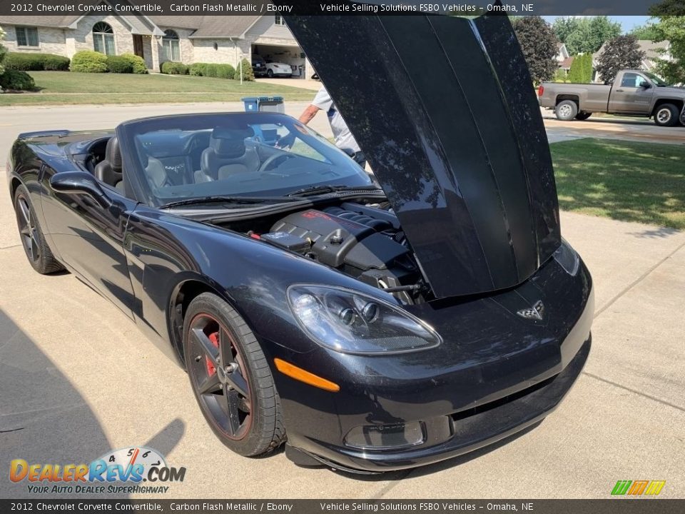 2012 Chevrolet Corvette Convertible Carbon Flash Metallic / Ebony Photo #6