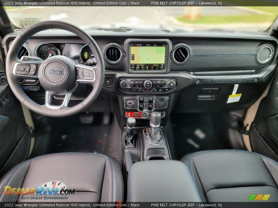 Black Interior - 2022 Jeep Wrangler Unlimited Rubicon 4XE Hybrid Photo #9
