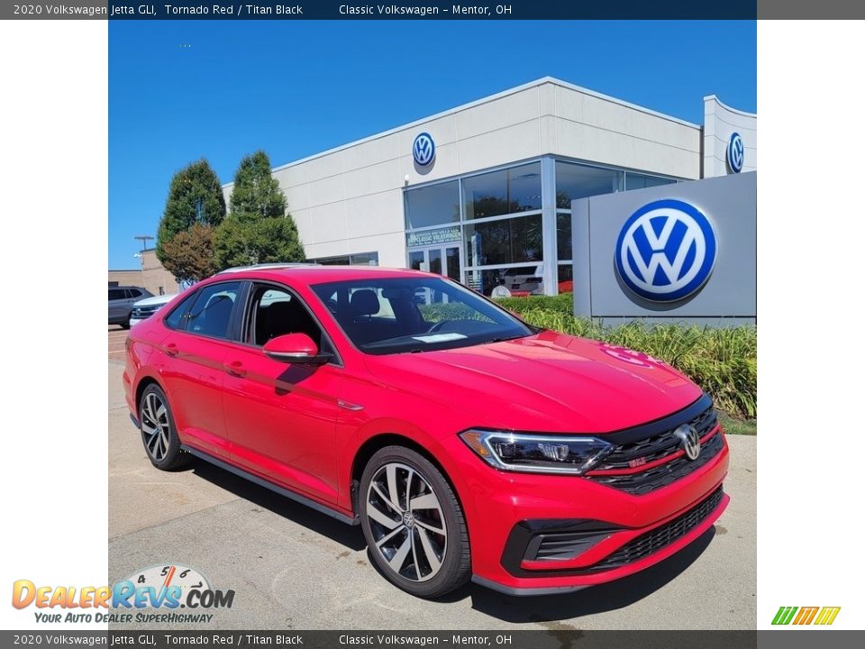 2020 Volkswagen Jetta GLI Tornado Red / Titan Black Photo #1