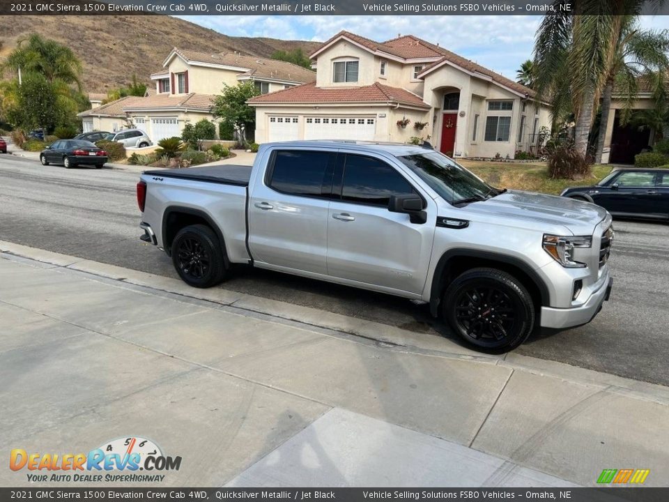 2021 GMC Sierra 1500 Elevation Crew Cab 4WD Quicksilver Metallic / Jet Black Photo #1