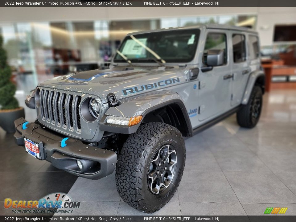 2022 Jeep Wrangler Unlimited Rubicon 4XE Hybrid Sting-Gray / Black Photo #1